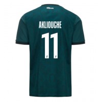 Maglia Calcio AS Monaco Maghnes Akliouche #11 Seconda Divisa 2024-25 Manica Corta